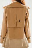  [Beige Nhạt] Trench coat dáng lửng - Beige - T1012 