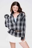  Sơ mi tay dài kẻ ô - T1026 