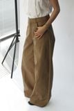  Quần kaki ống rộng - Nâu - Q0401 