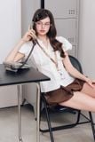  Chân váy bí xếp li - Nâu - S0288 