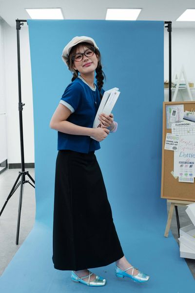  Chân váy dài dáng suông - Đen - S0159 