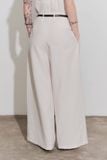  Quần tây ống rộng lưng cao - Be nhạt - Q0408 