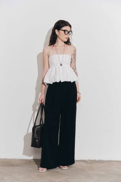  Áo kiểu dáng bí - Trắng - T1131 