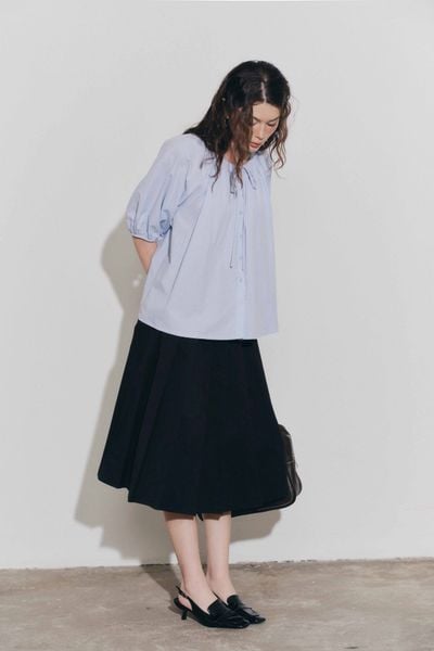  Váy midi dập ly - Đen - S0289 