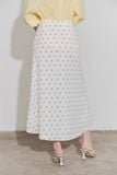  Chân váy lụa midi - Trắng - S0292 