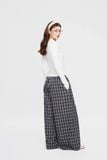 Quần dài kẻ ô - Đen - Q0409 