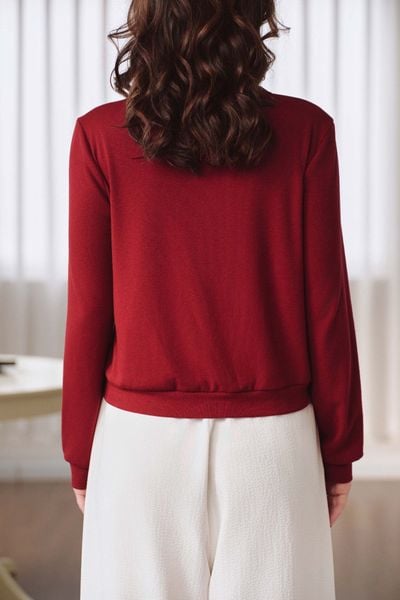  Áo cardigan dáng ôm - Đỏ - T1154 