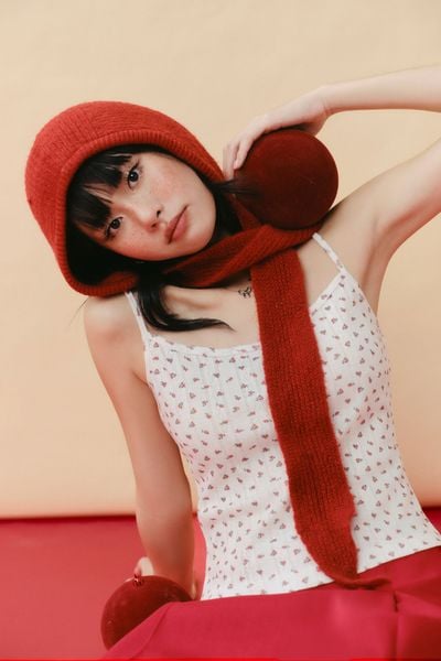  Áo hai dây hoa nhí - Trắng - T1160 