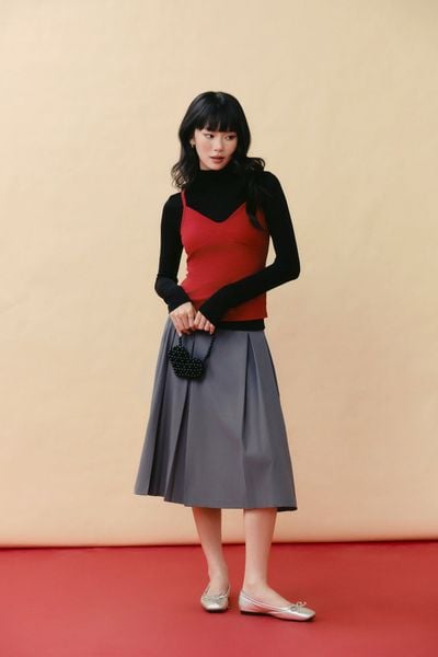  Áo hai dây cổ tim - T1164 