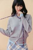  Áo cardigan phối màu - Xám - T1165 