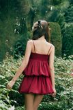  Chân váy bí rút nhún - Đỏ - S0305 