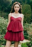 Chân váy bí rút nhún - Đỏ - S0305 