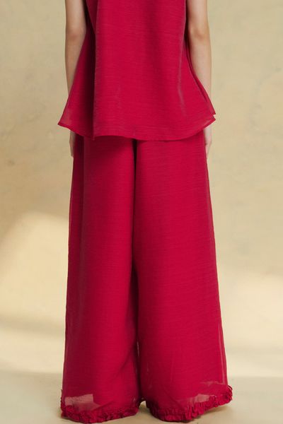  [PRE-ORDER] Quần ống suông trang trí bèo - Q0416 