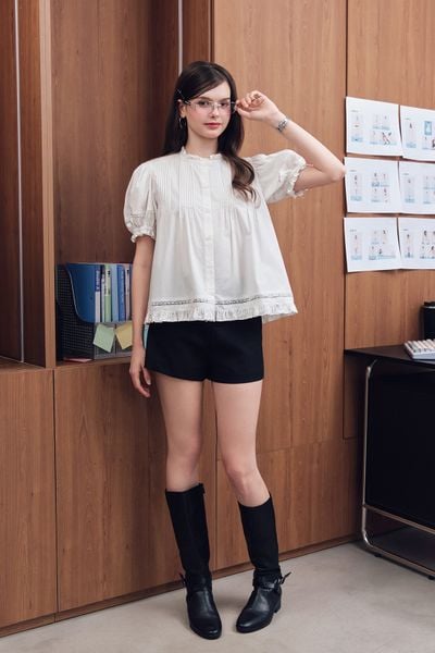  Quần ngắn lưng liền - Đen - Q0428 