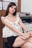 [ PRE-ORDER ] Áo kiểu nhún bèo cột nơ - Trắng - T1202 
