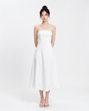  Đầm midi cúp ngực tùng bí - D0723 