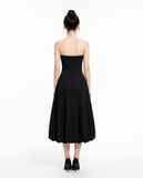  Đầm midi cúp ngực tùng bí - D0723 