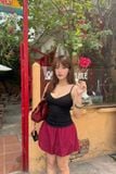  Chân váy bí rút nhún - Đỏ - S0305 
