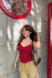  Áo hai dây cổ tim - T1164 