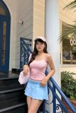  Chân váy xòe mini - Xanh biển - S0236 