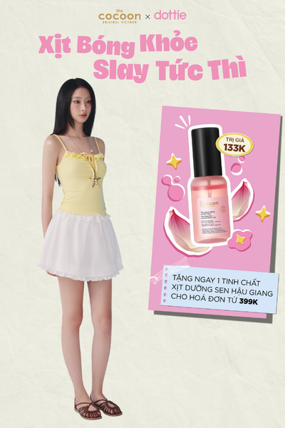  Chân váy ngắn trang trí bèo - Trắng - S0284 