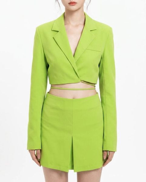  Áo vest dáng ngắn buộc dây - T0554 