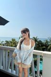  Áo thun cổ yếm hở lưng - T1174 