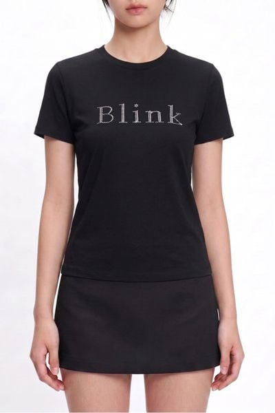  Áo thun đính đá Blink - Đen - T0789 