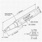  Đầu mỏ hàn Pro'skit 5SI-131-3.2D ( cho SI-131B SI-253B ) 