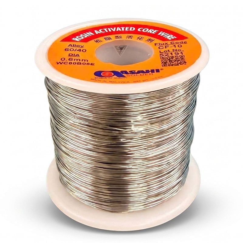 Chì/ thiếc hàn Asahi 0.6mm – 500g | Sn60Pb40 No-Clean CF-10 chính