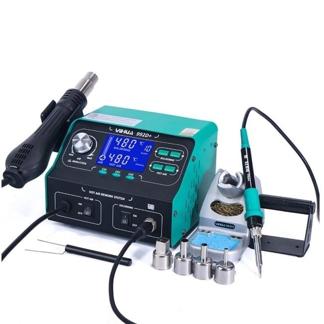  Máy hàn, khò chỉnh nhiệt Yihua 992D+ (720W) 