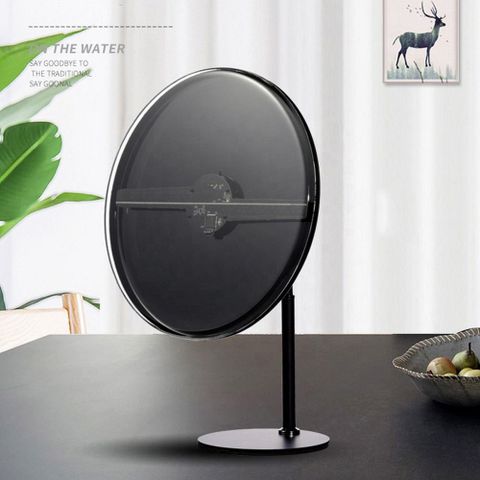 Quạt led 3d Hologram mini để bàn, tích hợp cover dùng pin sạc dự phòng Aturos F30 - 30cm