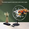 Quạt led 3d Hologram mini để bàn, tích hợp cover dùng pin sạc dự phòng Aturos F30 - 30cm