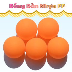 50 Qủa Bóng Bàn Tập Luyện Nhựa PP - Bóng Bàn Trơn Tập Luyện Chât Liệu Nhựa PP