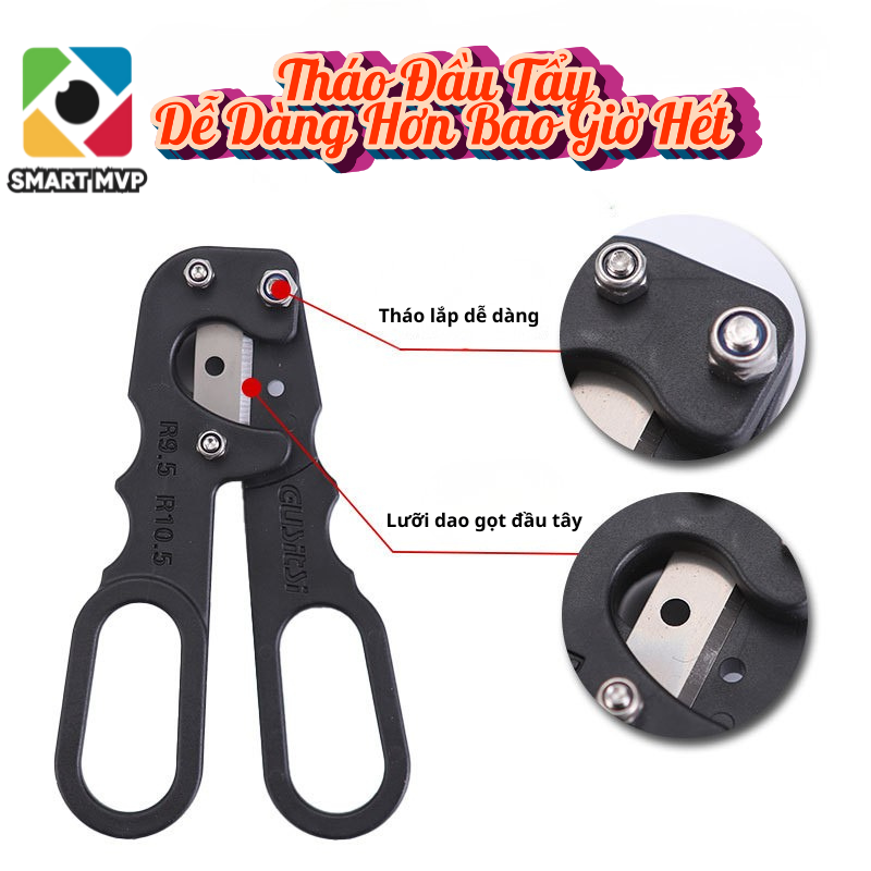 Kéo Cắt Đầu Cơ Bida Chất Liệu Hợp Kim - Kéo Cắt Thay Đầu Tẩy Cơ Chất Liệu Cao Cấp