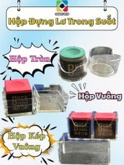 2 Hộp Đựng Lơ Bida Cá Nhân Trong Suốt - Hộp Đựng Viên Lơ Bida Trong Suốt Nhựa ABS