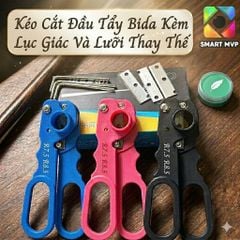 Kéo Cắt Đầu Tẩy Cơ Bida Nhựa - Kéo Cắt Thay Đầu Cơ Bida Bằng Nhựa ABS
