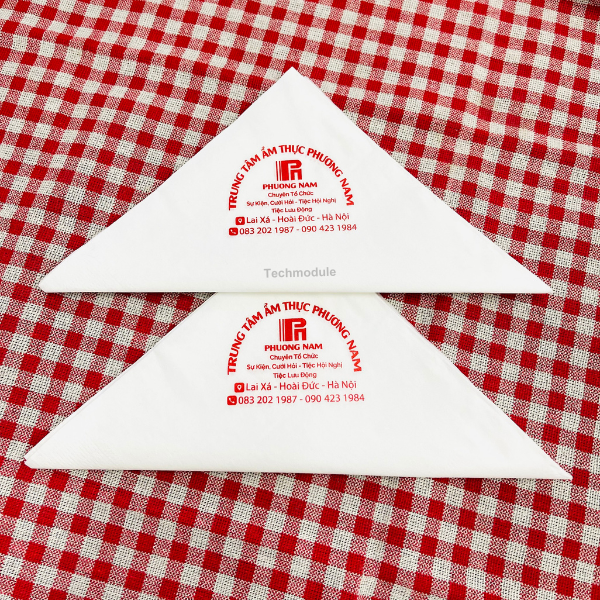  Khăn giấy ăn in logo ẨM THỰC PHƯƠNG NAM 