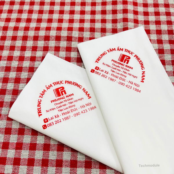  Khăn giấy ăn in logo ẨM THỰC PHƯƠNG NAM 