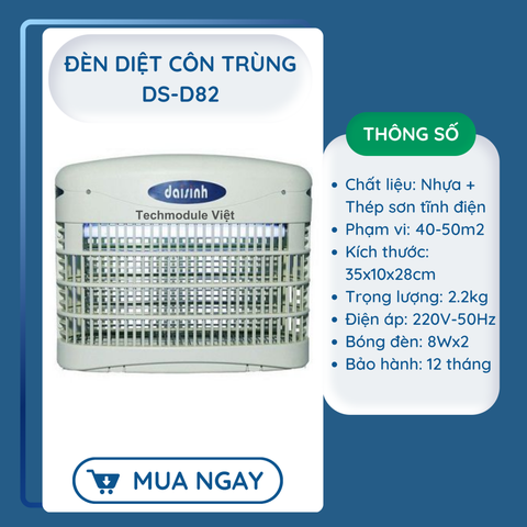 Đèn diệt côn trùng hãng ĐẠI SINH mã DS-D82