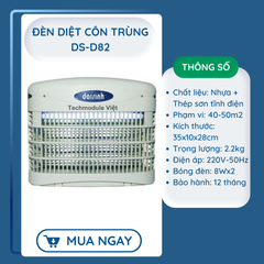 Đèn diệt côn trùng hãng ĐẠI SINH mã DS-D82