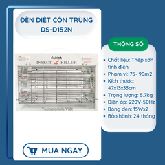 Đèn diệt côn trùng hãng ĐẠI SINH mã DS-D152N