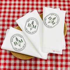  Khăn giấy ăn in logo BỐN MÙA 