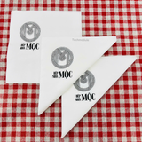 


																	 Khăn giấy ăn in logo BẾP NHÀ MỘC 