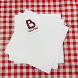 


																	 Khăn giấy ăn in logo BAP CAFE 