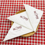 


																	 Khăn giấy ăn in logo BLOOM KAFE 