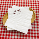 


																	 Khăn giấy ăn in logo BLOOM KAFE 