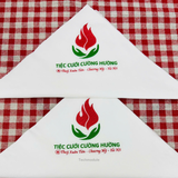 


																	 Khăn giấy ăn in logo TIỆC CƯỚI CƯỜNG HƯỜNG 