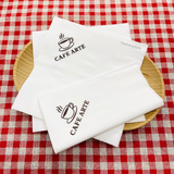 


																	 Khăn giấy ăn in logo CAFE ARTE 