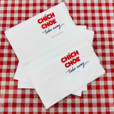 


																	 Khăn giấy ăn in logo CHÍCH CHOÈ 